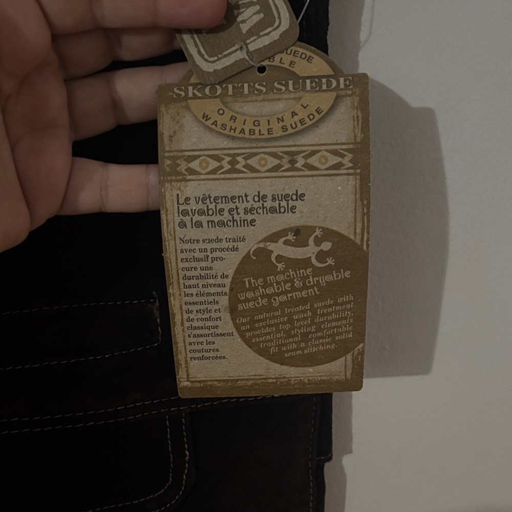 Vintage Skotts Suede Leather Vest – Western Cowboy Style (New) - Picture 4 of 11